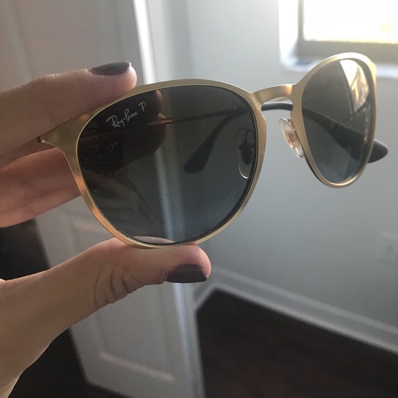 RayBan Erika Gold Polarized Sunglasses - Picture 3 of 5